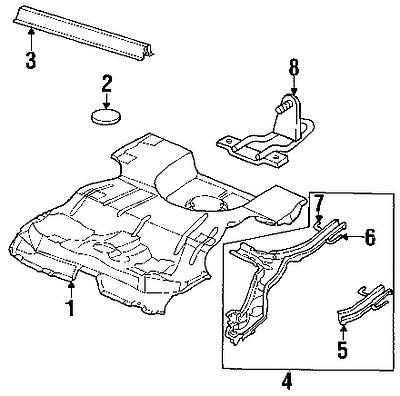 Saab 5413968 genuine oem factory original floor pan