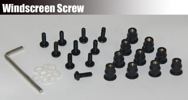 10 x windshield windscreen bolt screw black for yamaha yzf 600r r1 r6 r6s fz1