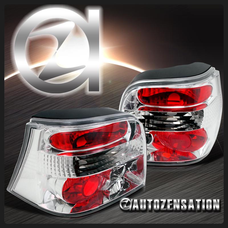 99-06 vw golf gti mk4 euro chrome clear rear tail brake lights