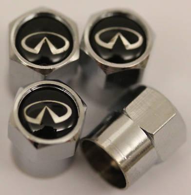 Infiniti black tire valve caps m35  m37  m56 ex37 g35 g37 fx qx 56 free shipping