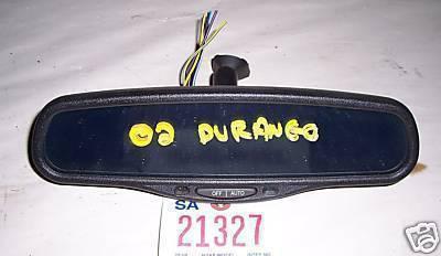 Dodge 02 durango rear view mirror powered/black 2002