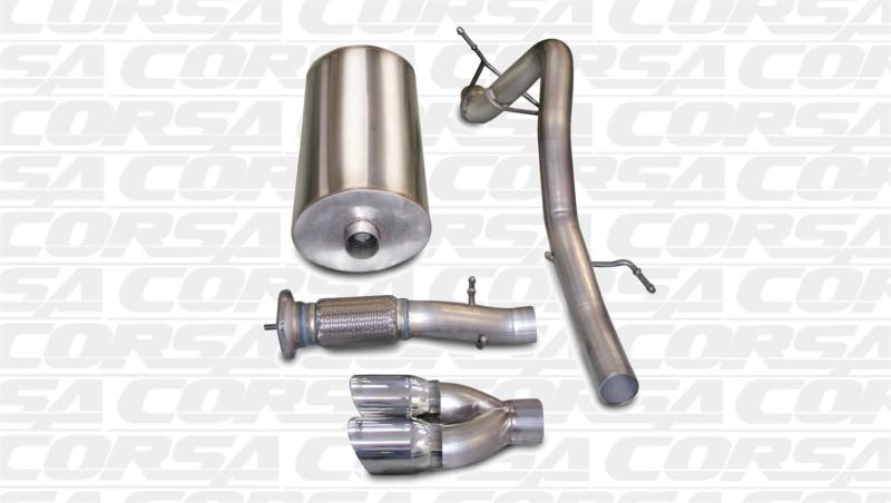 Corsa performance 14242 sport cat-back exhaust system 07-10 escalade