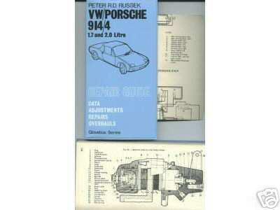 Vw porsche 914 & 914/6 repair guide 1.7 and 2.0 nos