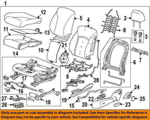 Gm oem 95298528 seat/seat accessory