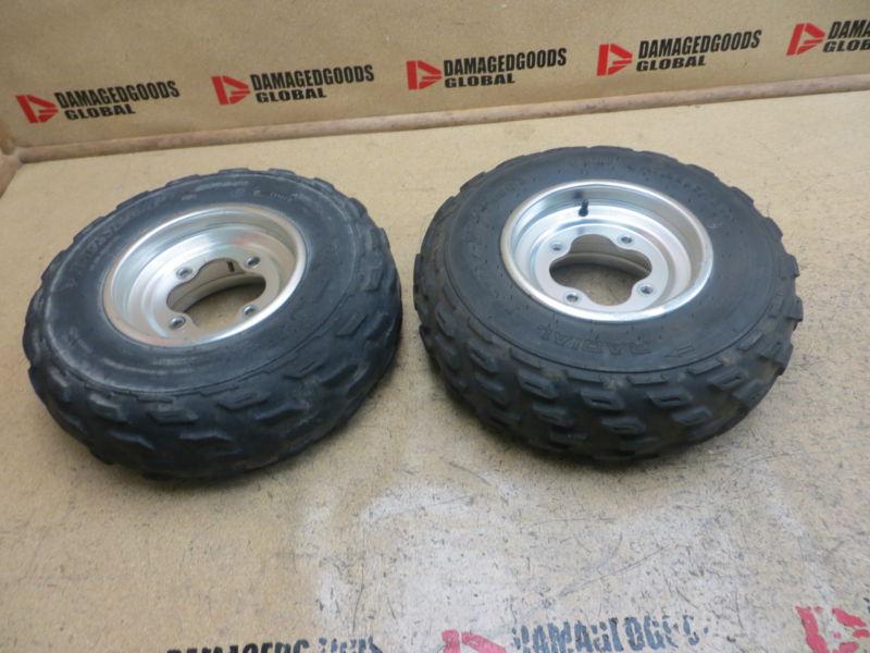 2004 04 honda trx400ex trx400 trx 400 400ex ex front wheel set rims tires wheels