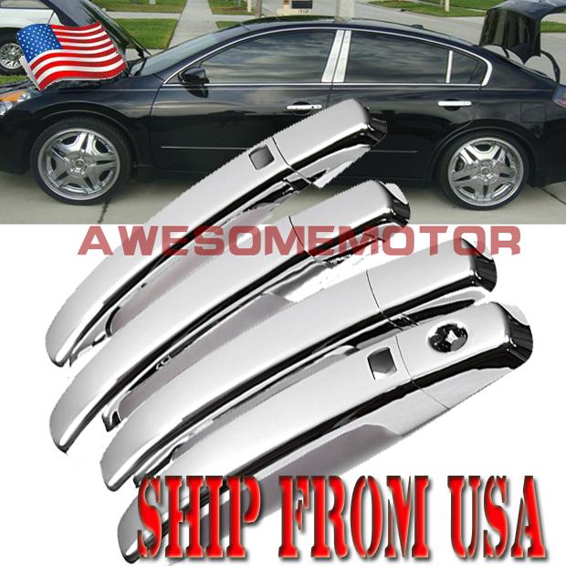 Us new chrome side door handle cover for nissan 2007-2011 sentra qashqai set 