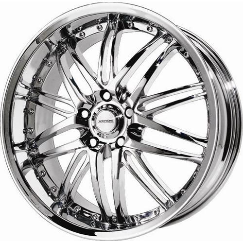 20x8.5 chrome verde kaos wheels 5x120 +20 bmw 6 series 640 5 series 550 sedan