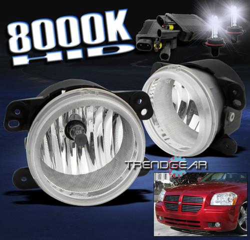 05-08 magnum 300 06-10 pt cruiser wrangler journey fog lights lamp+8000k hid kit