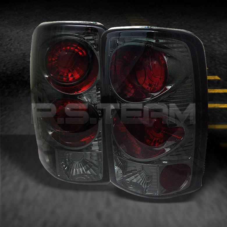 Smoked 00-06 chevy suburban tahoe yukon tail brake lights lamp pair left+right