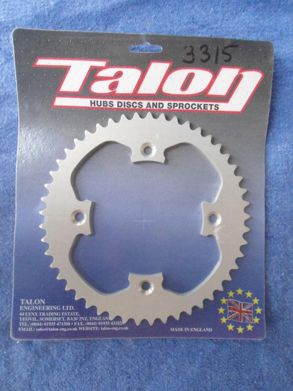 Talon rear sprocket crf150 cr80 cr85         silver 49t  420