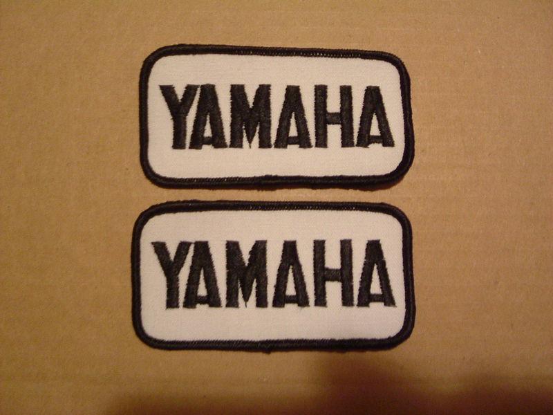 Vintage  yamaha  patch set  4"x2" (2) motorcycle td tr yz tt virago xs enduro mt