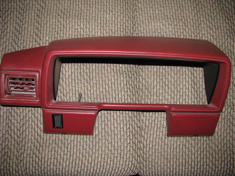 1983-88 toyota 4runner red instrument dash gauge cover cluster bezel oem