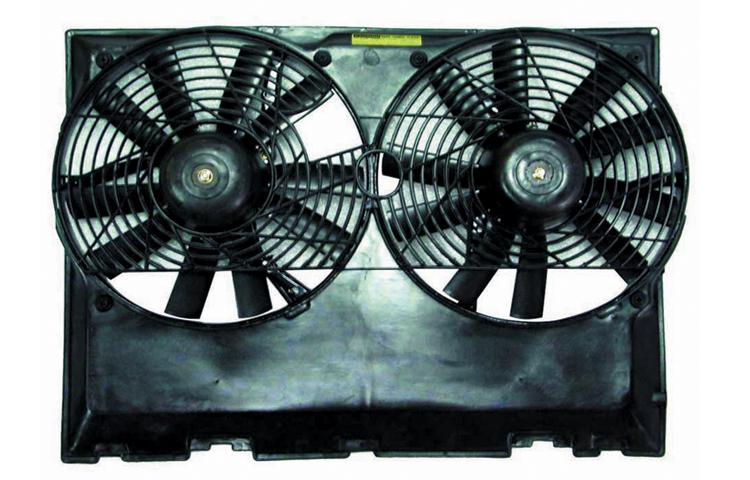 Depo ac condenser cooling fan assy 92-95 93 94 mercedes benz e class 0005008593