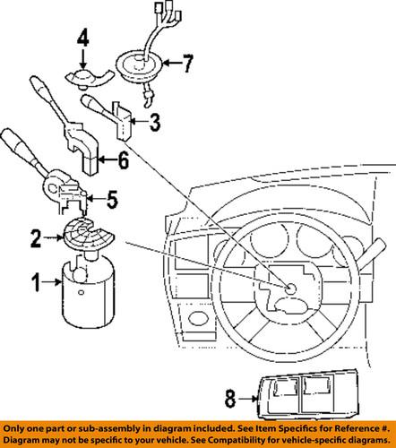 Mopar oem 5175055ab steering column-module