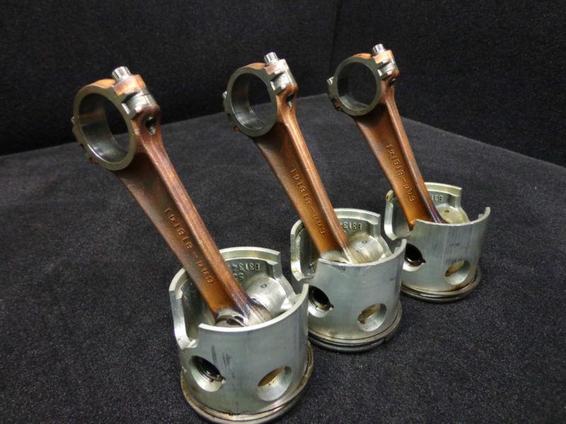 Stbd pistons&connecting rods #7441a32,818141a2 mercury 1990-2010 100-262 hp(469)