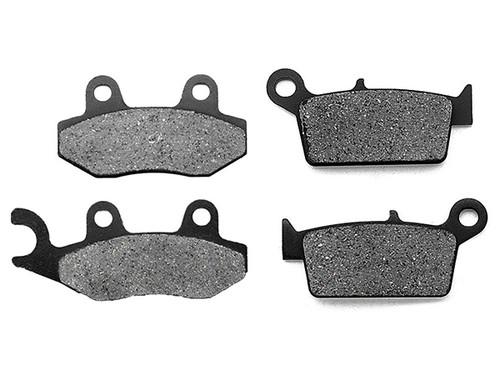 Front + rear kevlar brake pads for 2009-2010 kawasaki klx 250 sf supermotard