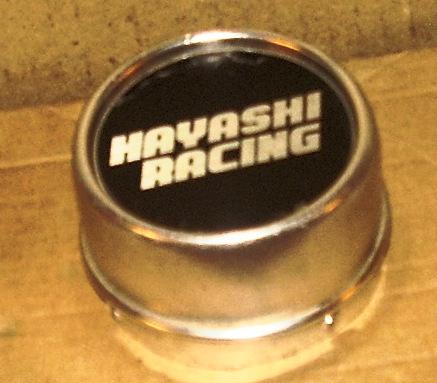 Hayashi racing wheel chrome custom wheel center cap (1)