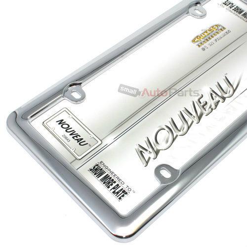 Plain plastic abs chrome license plate tag frame for auto-car-truck