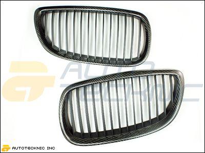 07 08 09 bmw e92 e93 328i 335i m3 full replacement carbon fiber front grille