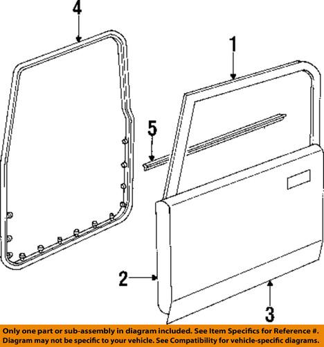 Jeep oem 5017463ah door-weatherstrip