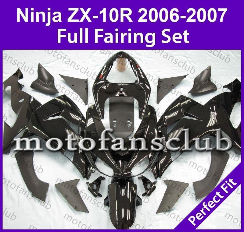 Fit kawasaki 06 07 zx 10r zx10r ninja 2006 2007 fairing bodywork plastics #06 b