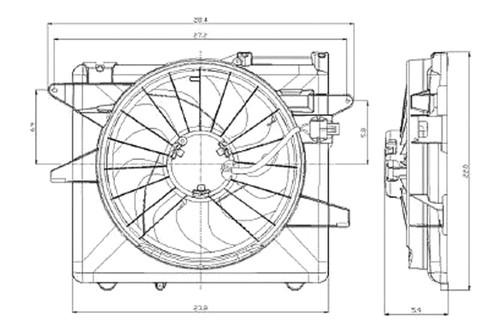 Replace fo3115152 - 2007 ford mustang radiator fan assembly car oe style part