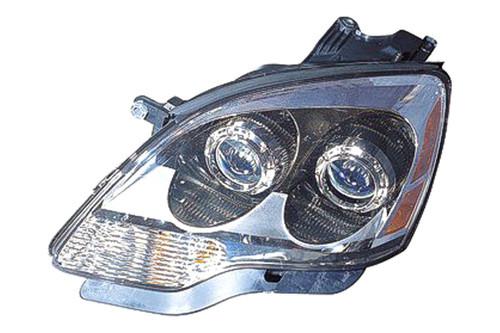 Replace gm2502294 - 2007 gmc acadia front lh headlight assembly halogen