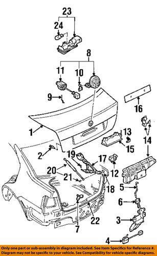 Volkswagen oem 1j5827567a trunk lid-bracket