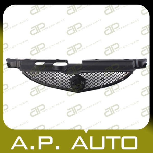 New grille grill assembly 02-04 acura rsx matte black mesh style