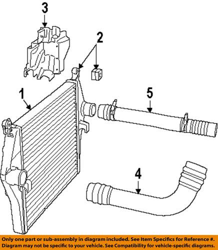 Mopar oem 55056903ab intercooler-inlet duct