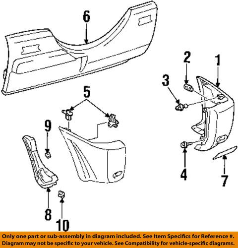 Toyota oem 5258142010 rear bumper-protect shield