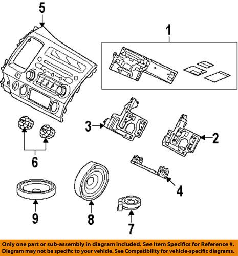 Honda oem 39120snaa01 sound system-rear speaker