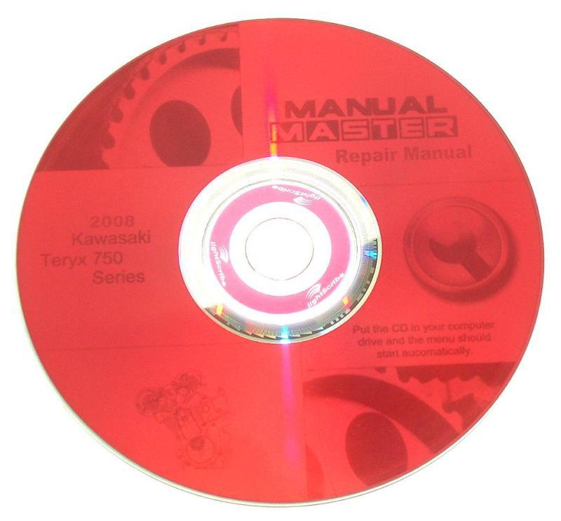 2008 kawasaki teryx 750 4x4 repair service manual cd 575 page + pictures quality