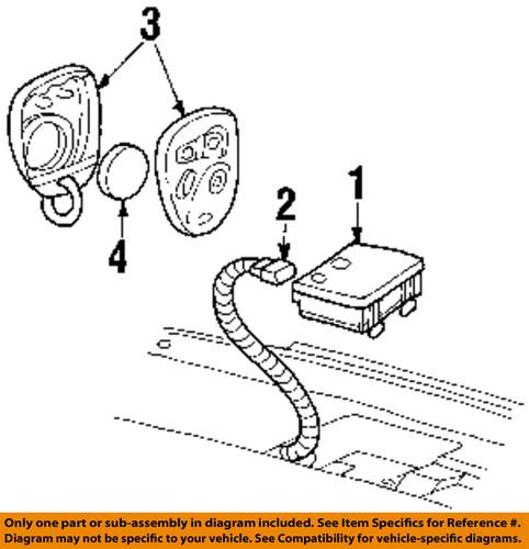 Gm oem 22952177 keyless entry system/part