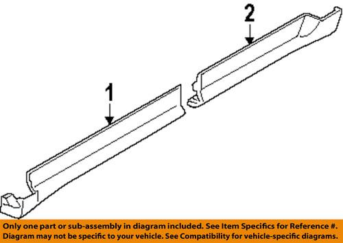 Lincoln oem 8a5z5410176ca exterior-rear rocker molding