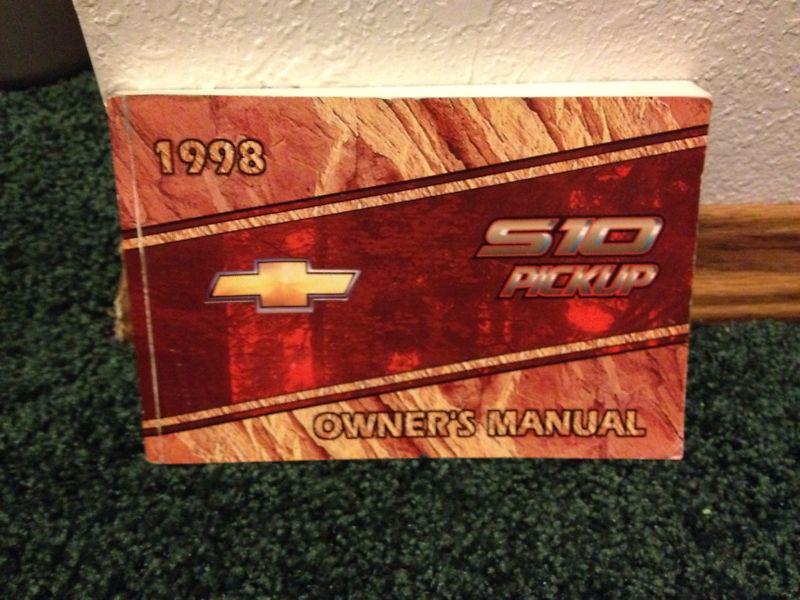 1998 chevy s-10 pick-up owners manual