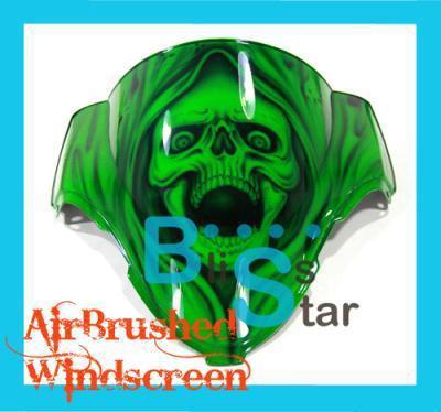 Honda cbr600 f4i 2001-2007 double bubble racing airbrushed windscreen 8