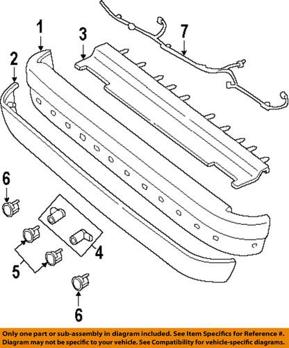 Ford oem f2uz17k835aaa rear bumper-cover