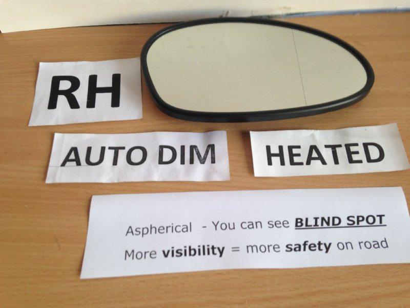 Oem bmw 1/3 series e90/e91/e92/e93 auto dim mirror glass rh/r/right side heated