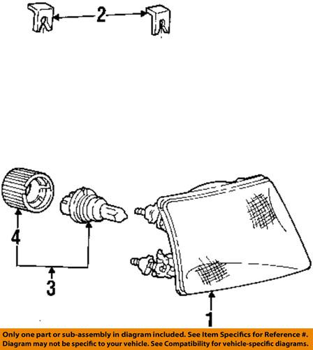 Ford oem e9dz13n129a headlamp-pivot clip