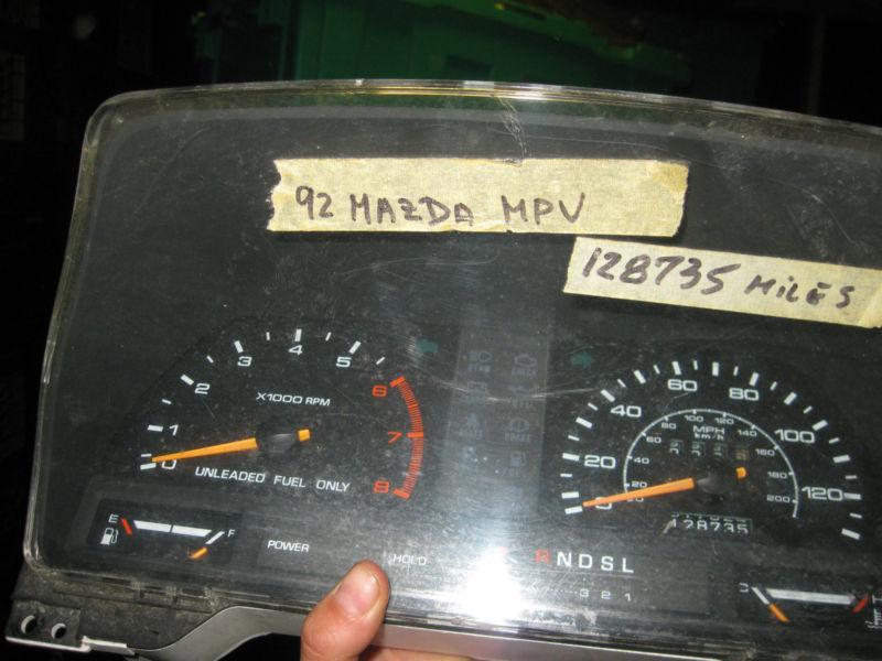 1992 mazda mpv speedometer cluster oem 