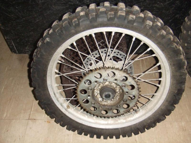 1999 yz125 yz250 yz250f yz400f yz426f yz450f yz 125 250 450 rear wheel 99 - 08