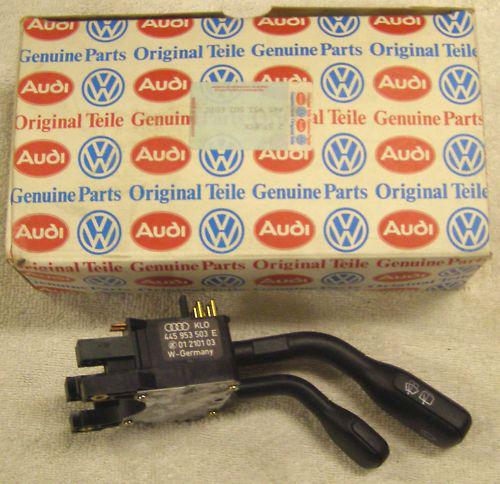 Audi wiper emergency flasher combo switch 80 90 100 200 coupe 445-953-503-e new