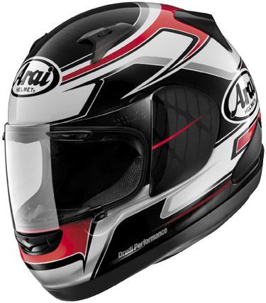 New arai rx-q full-face adult helmet, dawn/black/white, large/lg