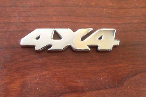 Metal 4x4 emblem  badge chrome universal