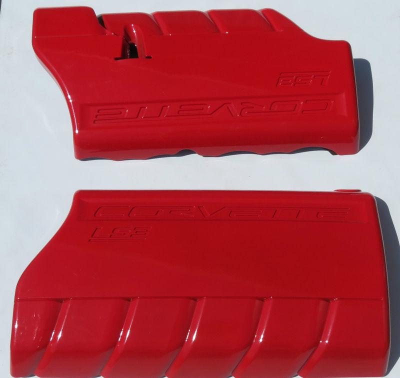 2008-2013 corvette ls3 custom red fuel rail covers