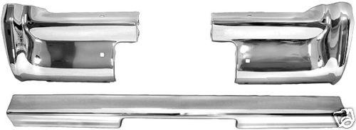 64 chevy impala rear bumper 3pc chrome new great fit !