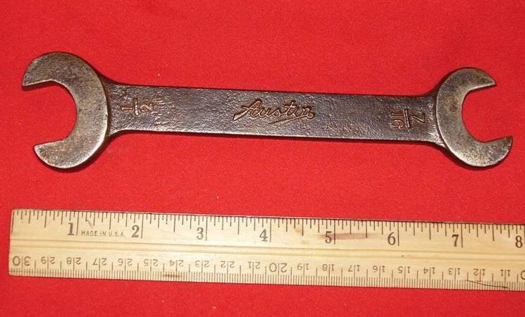 Vintage austin script 1/2" x 7/16" wrench, spanner - used original 