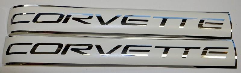 1997 2004 c5 corvette  fuel rail cover vinyl decal chrome