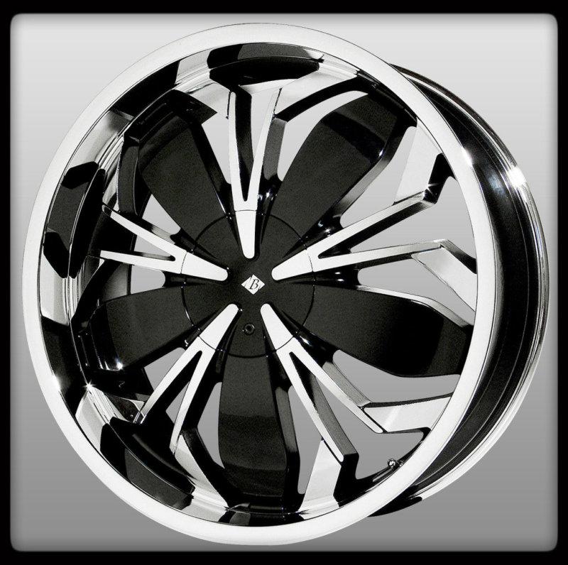 18" x 7.5" black ice vb3 black widow monte carlo aurora charger 370z wheels rims